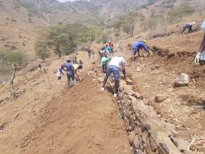 Leia mais sobre o artigo Enquadrado no projeto POSER- Clima, a bacia de Figueira Gorda em Santa Catarina- Santiago, recebe obras de conservação do solo e água (CSA)