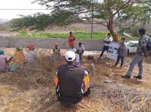 Leia mais sobre o artigo Beneficiários do POSER do Projeto Hidroagrícola de Achada Grande – Tarrafal, receberam acção de capacitação no Controlo da Praga Lesma/ Bicho Cola